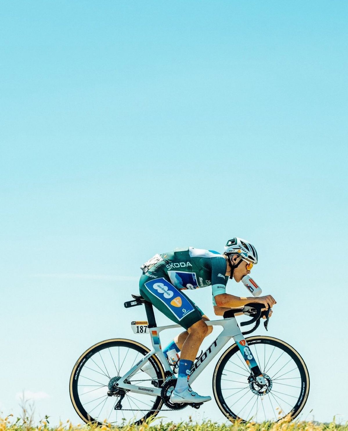 Cyclists exploring scenic UK landscapes