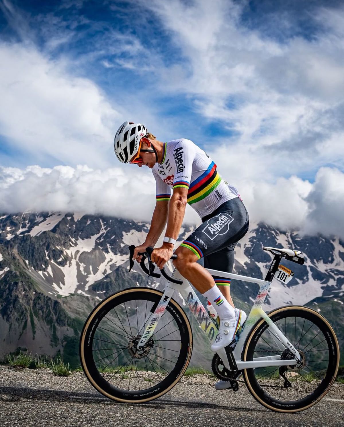 Cyclists preparing for a tour